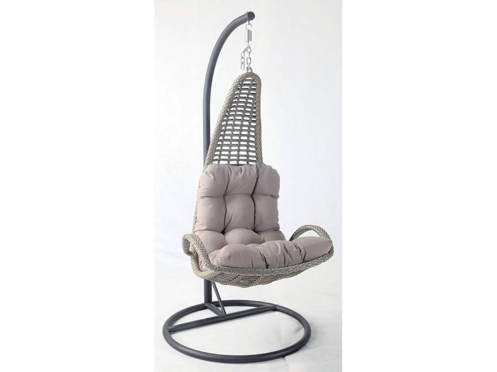 Tempio Rattan Hngesessel Grau Lichtgrau Oder Gunmetal Mokka 96 X