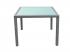 Dining table 100 x 100 cm gray