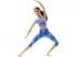 Barbie: Flexible Yoga-Puppe mit braunem Haar und blauer Hose - Mattel