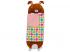 Happy Nappers: brauner Hasen-Kissen-Schlafsack 137cm