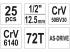 YATO Steckschlüsselsatz 25-teilig 1/2 col: 10-24 mm CrV