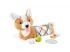 Fischer-Price: Corgie Puppy Grow With Me Bauch-Kissen mit Rassel, Kauspielzeug und Spiegel - Mattel