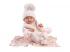 Llorens: Tina neugeborene Puppe in rosa Set mit Babydecke und Schnuller 43cm