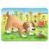 Niedliche Tiere Puzzle, 4 in 1