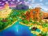 Puzzle 1500 Teile - Die Welt von Minecraft