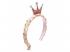 Princess Friends Diadem mit langem Zopf und Krone