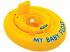 Aufblasbarer Baby-Schwimmer mit Sitz - Gelb, 70 cm