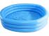 Drei-Ring-Becken aus Kristall - 147 x 33 cm, blau