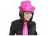 PAILLETTENFEDORA NEON PINK