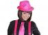 PAILLETTENFEDORA NEON PINK