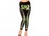 NEON GRÜNE SKELETTLEGGINGS - 75 DEN