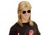 BLONDE PERÜCKE MULLET 80er JAHRE MIT BRILLE