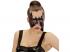 BAT MASKE UNISEX MIT BLUTIGEN AUGEN IN ROTEM GLITTER