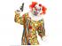 KILLER CLOWN MASKE MIT HAAREN UNDMINIHUT