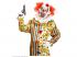 KILLER CLOWN MASKE MIT HAAREN UNDMINIHUT