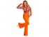 GROOVY 70'S DAMENHOSE - ORANGE KOSTÜM FÜR DAMEN