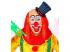 CLOWNGLATZE MIT ROTEN HAAREN