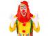 CLOWNGLATZE MIT ROTEN HAAREN