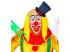 CLOWNGLATZE MIT GELBEN HAAREN