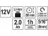 YATO Akku-Polierer 12 V Li-ion (1 x 2,0 Ah Akku + Ladegerät)