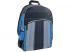 Muss: Blau-Schwarz 2-in-1 Vierfach-Schultasche, Rucksack 47x25x33cm