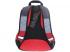 Muss: Rot-Schwarz 2 in 1 Vierfach-Schultasche, Rucksack 47x25x33cm