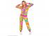 NEON HIPPIE GROOVY LOVE PARTY FASHION TRAININGSANZUG UNISEX KOSTÜM FÜR ERWACHSENE