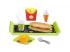 Gourmet-Sandwich-Bar-Menü mit Tablett