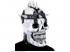 Totenschädel silber Spitzen Halloween Maske Halloweenmaske