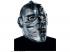 Totenschädel silber Spitzen Halloween Maske Halloweenmaske