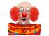 LUXUS CLOWN KAPPE MIT LOCKIGEN HAAREN