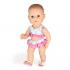 Puppen Bikini mit Pantoffeln Flamingo, 28-35 cm