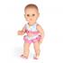 Puppen Bikini mit Pantoffeln Flamingo, 35-45 cm