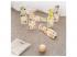 Classic World Holz-Bowling-Set Blumen, 14-teilig,