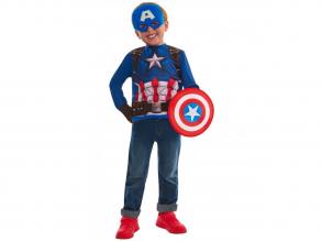 CAPTAIN AMERICA DRESS UP SET Size: 4-6 Years