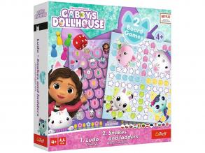 Gabi's Dollhouse: 2 in 1 Brettspiel-Set - Trefl