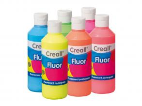 Creall Fluor Poster Paint, 6x250ml