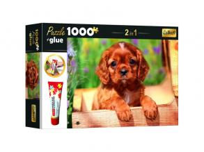 Trefl: Hundewelpen-Puzzle - 1000 Teile + Kleber