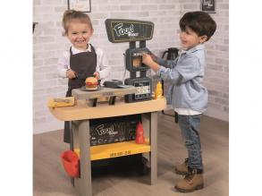 Smoby: 2-in-1 Food Corner Spielküche und Restaurant - 29 Teile