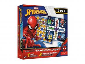 Spider-Man 2 in 1 Brettspiel: Wer lacht am Ende? und Schlangen und Leitern - Trefl