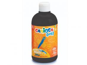 Baby Fingerfarbe in schwarz 500 ml Flasche - Carioca