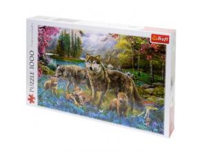 Familie Wolf 1000teiliges Puzzle - Trefl