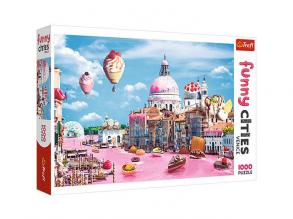 Crazy City: Süßigkeiten in Venedig 1000 Teile Puzzle - Trefl