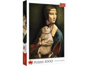 Trefl: Dame mit Katze puzzle - 1000 Teile