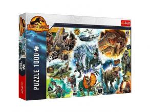 Jurassic World: Auf der Suche nach den Dinosauriern 1000pcs Puzzle - Trefl