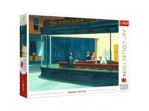 Kunstsammlung: Edward Hopper - Nighthawks 1000 Teile Puzzle - Trefl