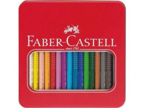 Faber-Castell: Jumbo Grip Buntstiftset in Metallbox 16tlg.