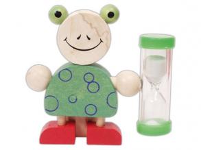 Zahnbürstenhalter mit Sanduhr (Frosch)