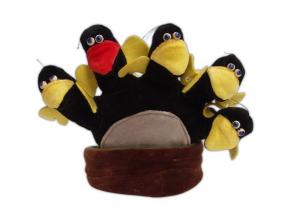 Handpuppe für Erwachsenenhand (Vogelnest)