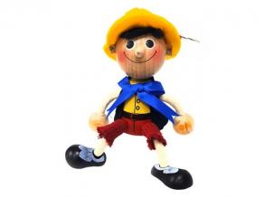 Frühlingsfigur (Pinocchio, gelber Hut)